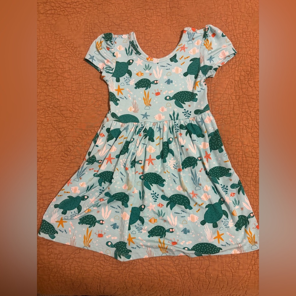 Little sleepies turtle print dress